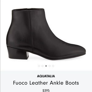 NWOB Aquatalia "Fuoco" leather ankle booties 8.5